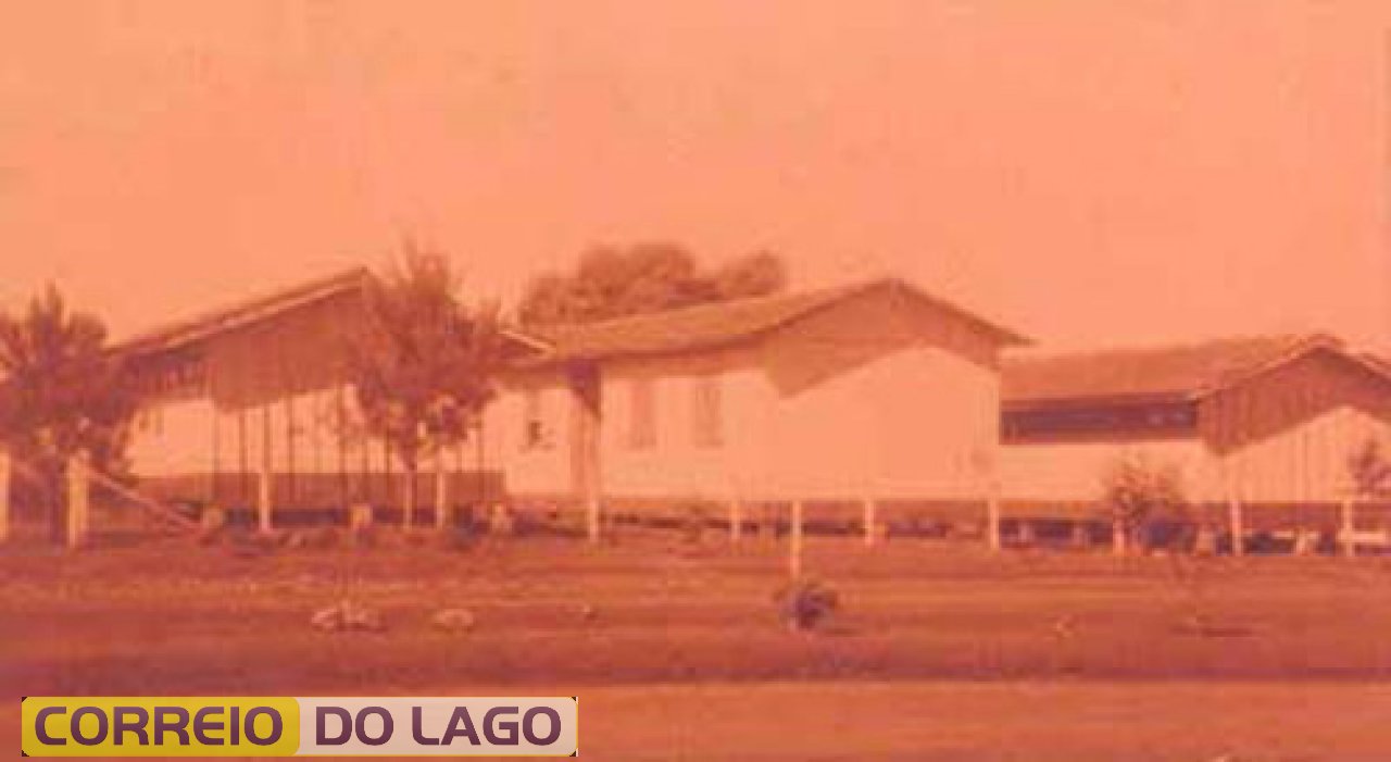 Escola Marechal Deodoro da Fonseca, fotografada após a sua ampliação, ainda em madeira, ocorrida em 1966. A história dessa escola iniciou-se no ano de 1963, quando foi inaugurada sua primeira sala de aula pelo então Prefeito de Medianeira, Ângelo Darol. Santa Helena foi Distrito Administrativo de Medianeira a partir de 1962. Permaneceu nessa condição até 1967, quando oficialmente foi criado o Município. Atualmente neste local está o C.E.H.A. Castelo Branco SH.