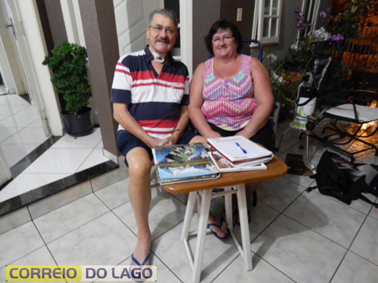 Aldair Arnold e a esposa Sra Miriam