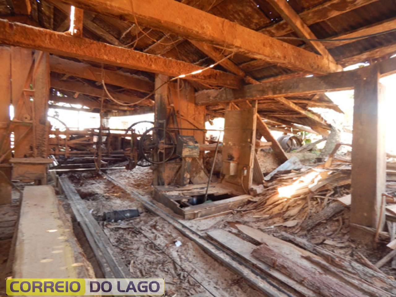 Estrutura interna da serraria