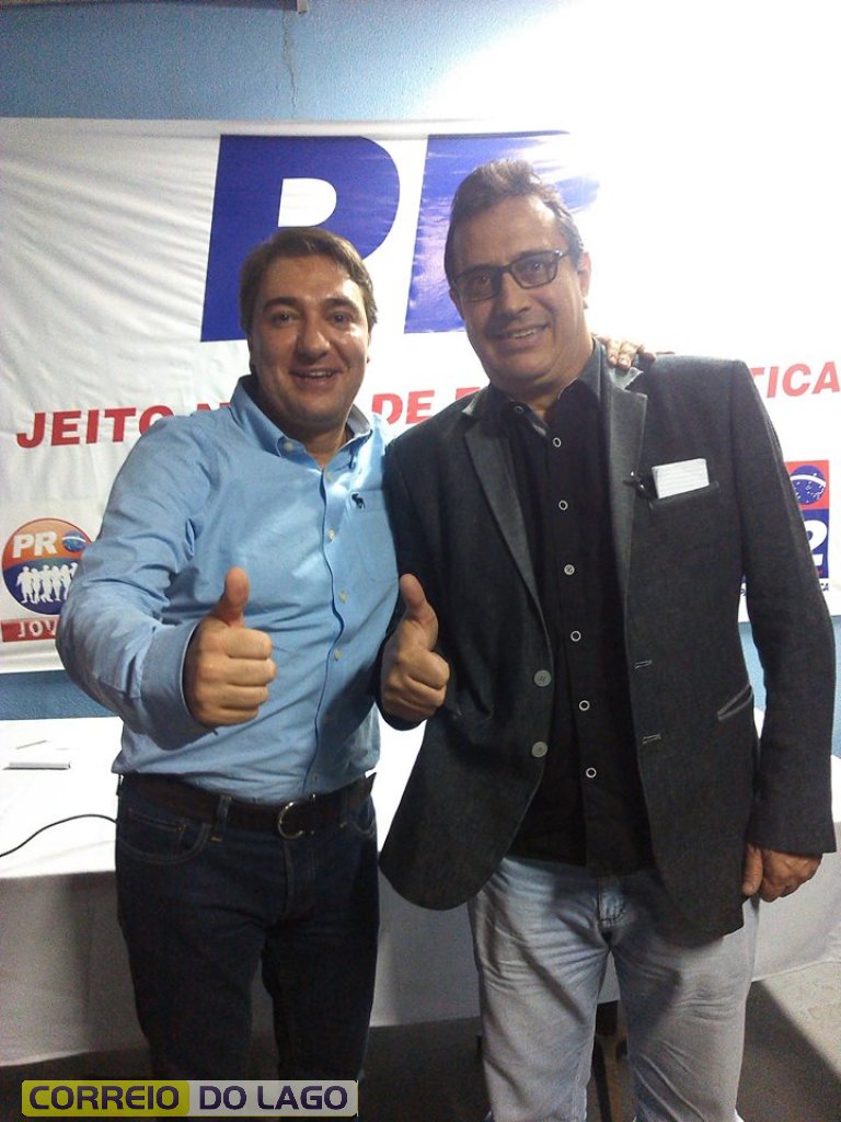 Deputado Giacobo e o colunista Deputado Giacobo e o colunista