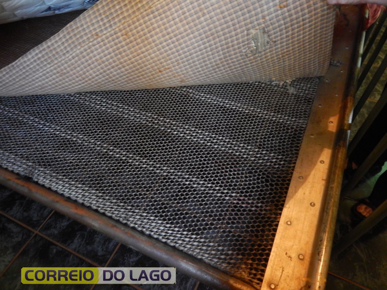 Observe as molas da cama de 1957