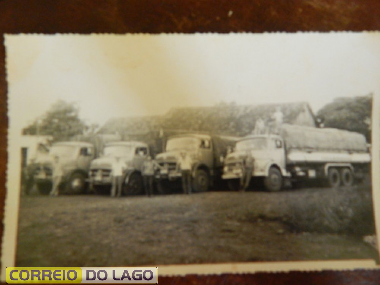 Frotas de Caminhões Mercedes Bens, pertencentes à Família Fockink (década de 1970).