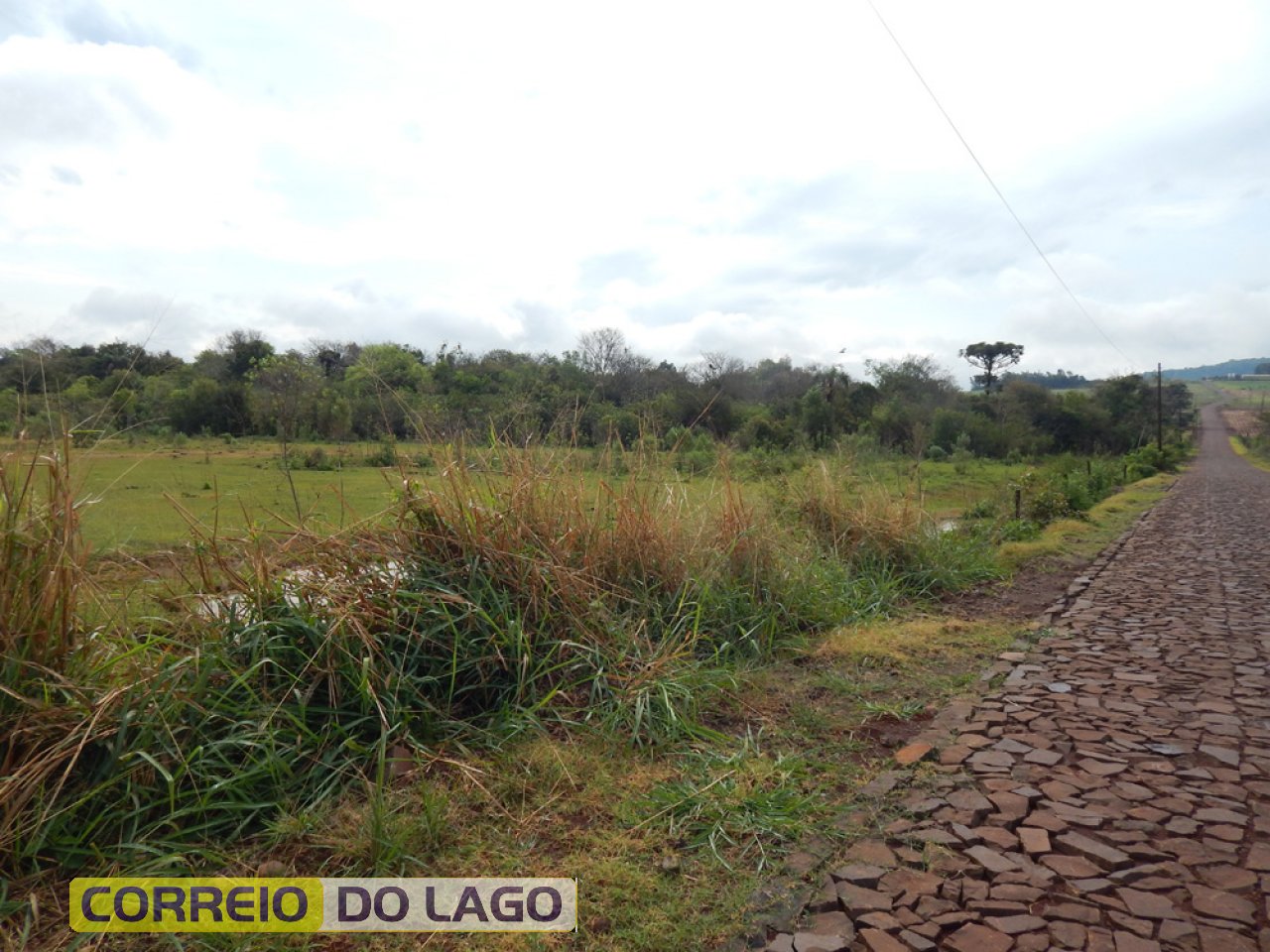 Vista ampliada Mata Ciliar - Proteção ao Rio Barrocas. Conhecido também por Sanga Barroca