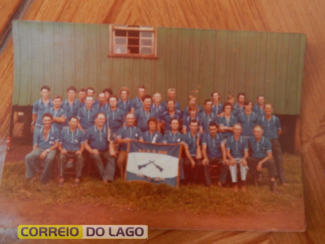 Freno e equipe de tiro. Local - Linha Verde. Próxima a atual Ponte de ligação entre SH e Sub Sede. Década de 1970.