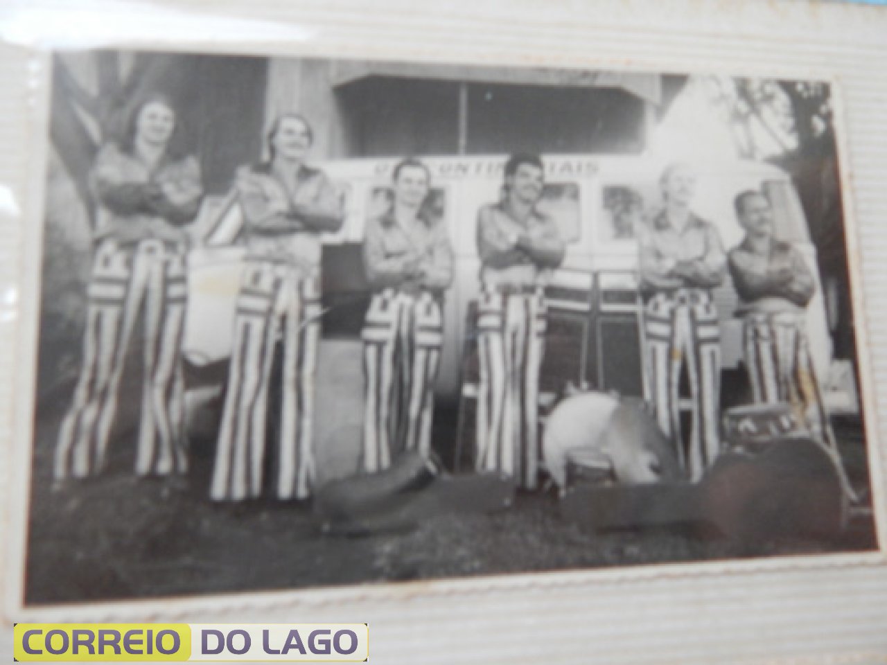 Grupo musical Os Continentais. Aldair Arnold é o 2º da equerda para direita. SH