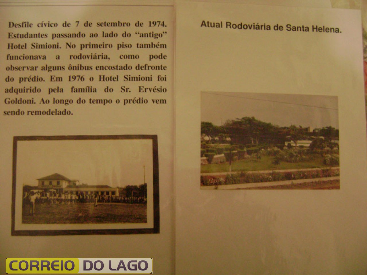 Lado esquerdo da foto Hotel e rodoviária. Local de chegada de inúmeros moradores de SH. Lado direito atual rodoviária de SH. Recebe o nome de Marino Carvalho da Silva.