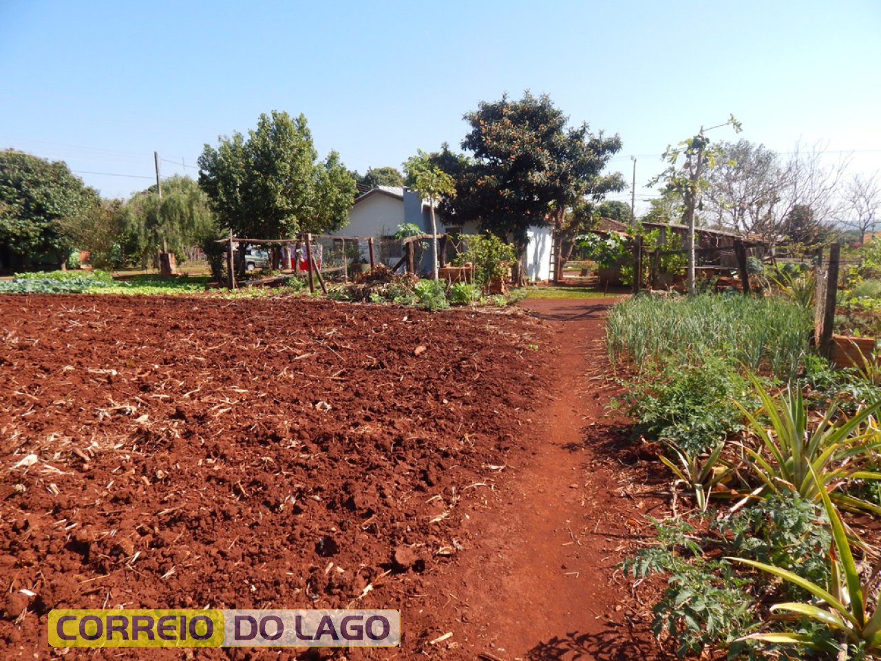 Vista de outro ângulo da residência de Marino e Teresinha em Sub Sede SH