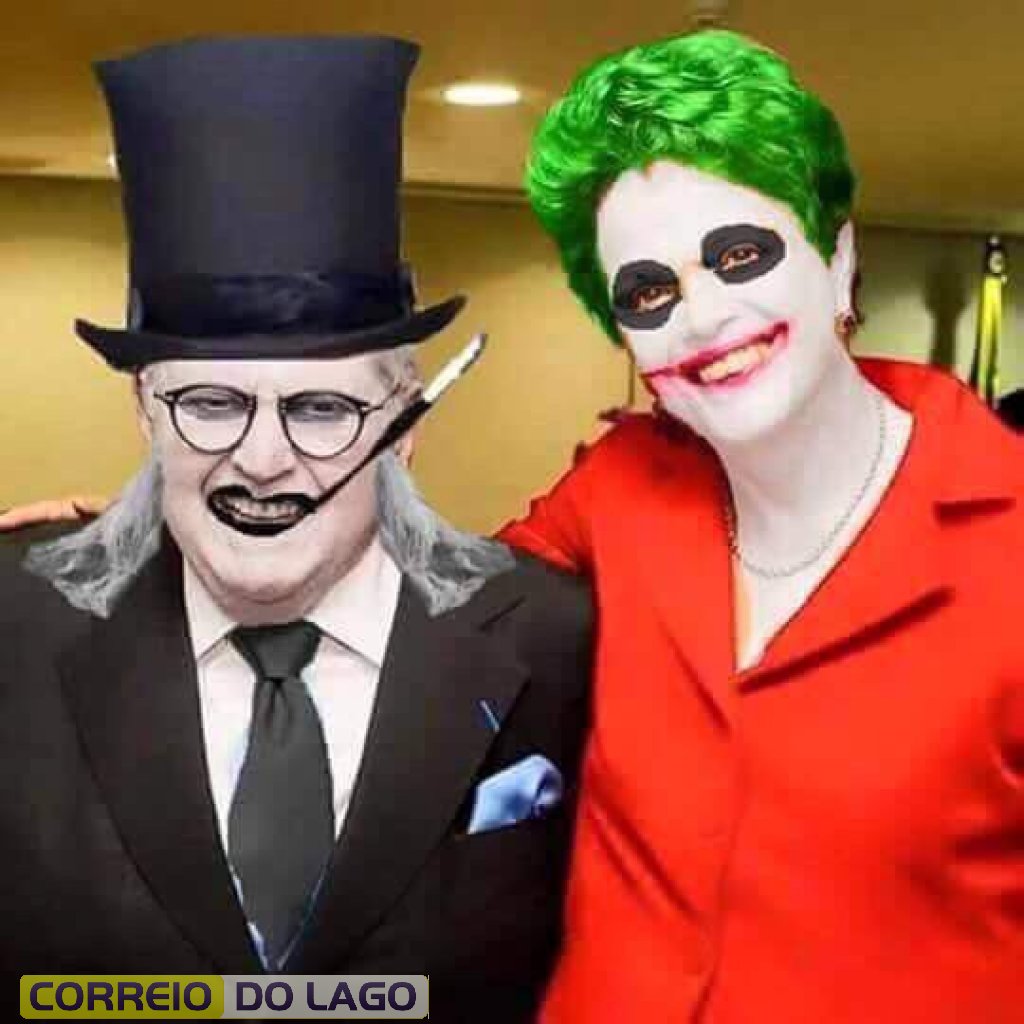 Montagem no Facebook de alguns dos desgostosos com a performance de Jô e Dilma. Montagem no Facebook de alguns dos desgostosos com a performance de Jô e Dilma.
