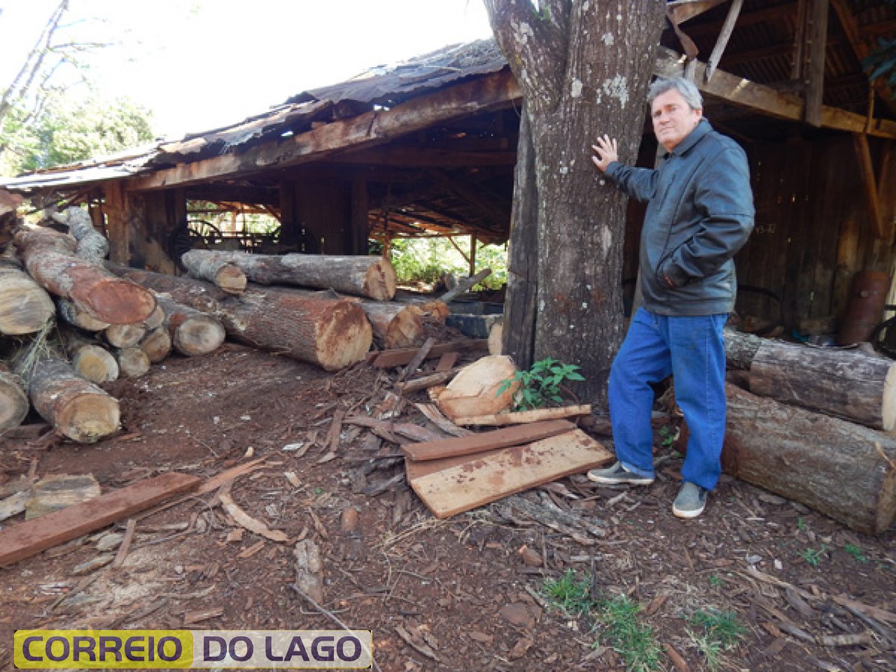 Paulo Becker e a serraria