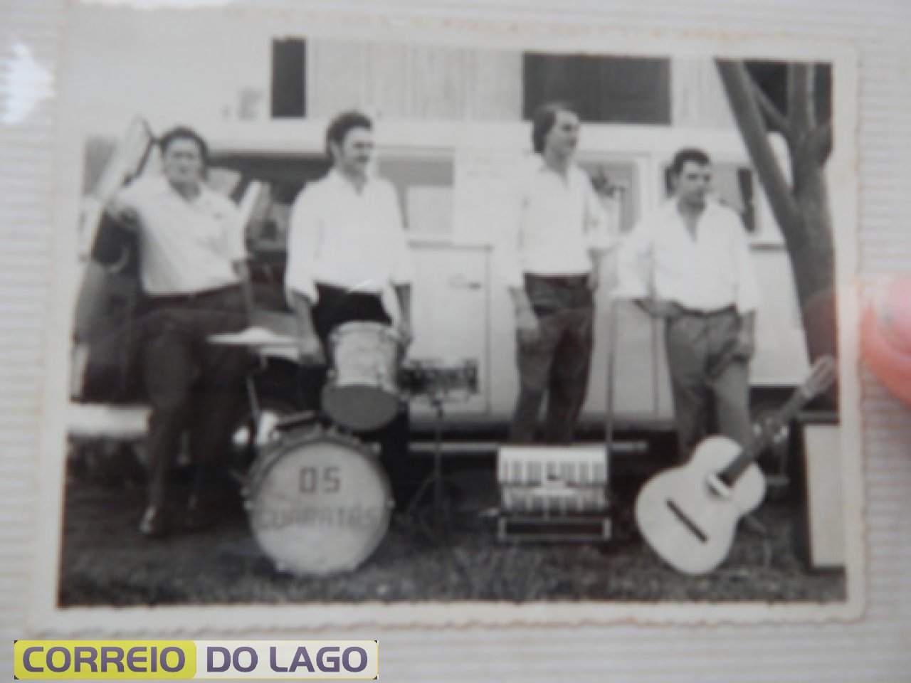 Grupo Musical. Aldair Arnold com sua sonfana. Santa Helena