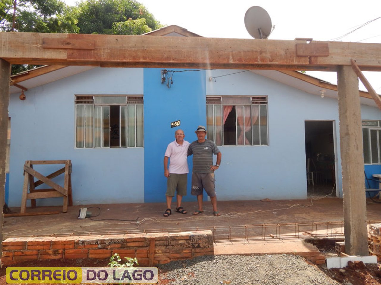 Prof. João e José Carvalho da Silva. Foto fevereiro de 2015.