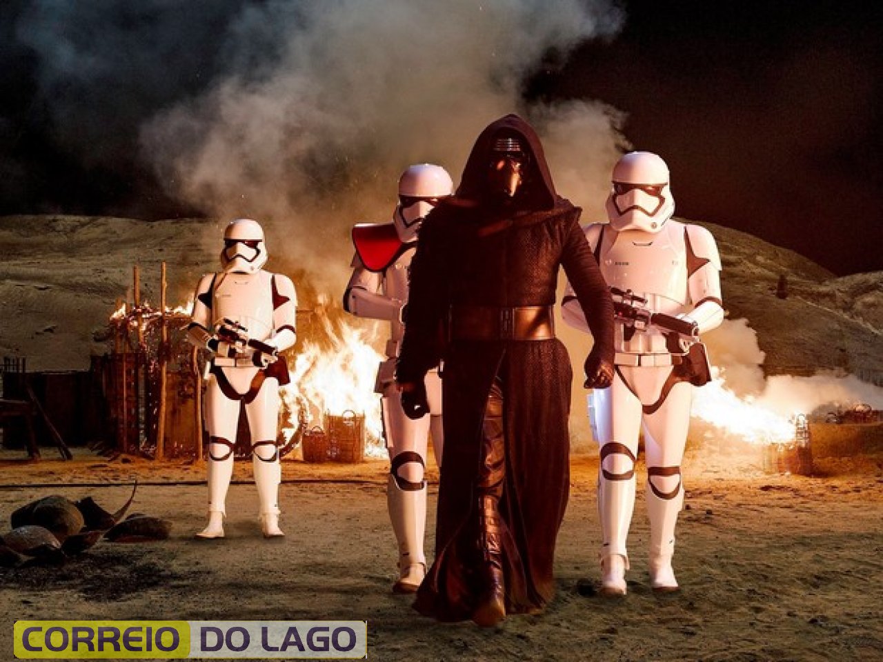 Adam Driver vive o vilão Kylo Ren em \'Star Wars: O Despertar da Força\' Foto: Reprodução