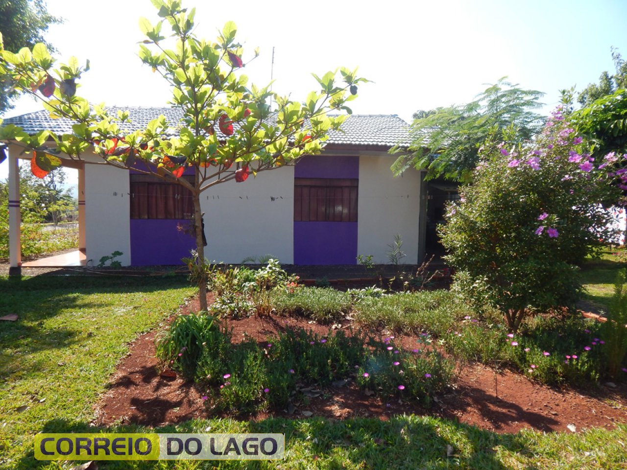 Vista parcial da residência de Marino e Teresinha em Sub Sede