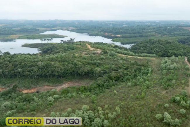 Reservatório do Miringuava fica em São José dos Pinhais — Foto: Sanepar