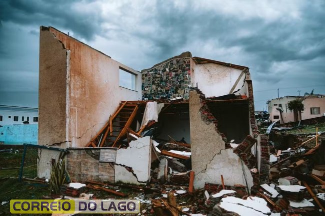 Rio Bonito do Iguaçu (PR), após o tornado de 7 de novembro — Foto: Henrique Cabral


