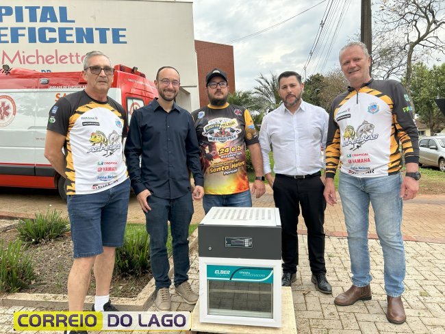 Associação de pesca doa equipamento vital para hospital de Santa Helena