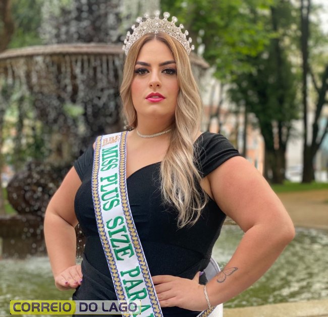 Santa-helenense Adrieli Tanquella leva beleza plus size para o Miss Brasil