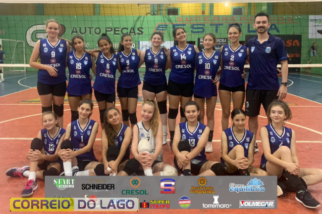 Santa Helena fica vice-campeã de competição de voleibol em Formosa do Oeste