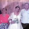 Foto do casamento de Antônio, filho de José, que morreu no tornado — Foto: Cedida pela família